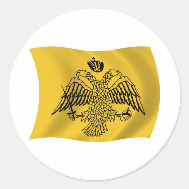 Calcomanía de la bandera del Patriarca Ecuménico (Anverso)