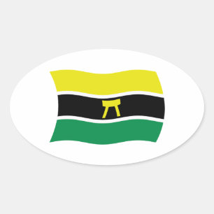 Calcomanía de la bandera del pueblo Ashanti
