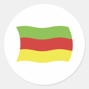 Calcomanía de la bandera del pueblo Bodos