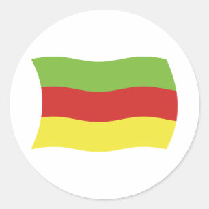 Calcomanía de la bandera del pueblo Bodos