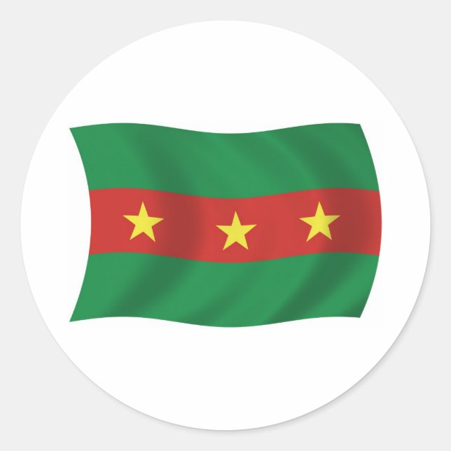Calcomanía de la bandera del pueblo Ewe (Anverso)
