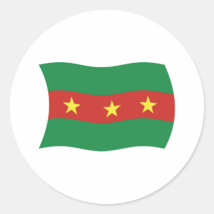 Calcomanía de la bandera del pueblo Ewe