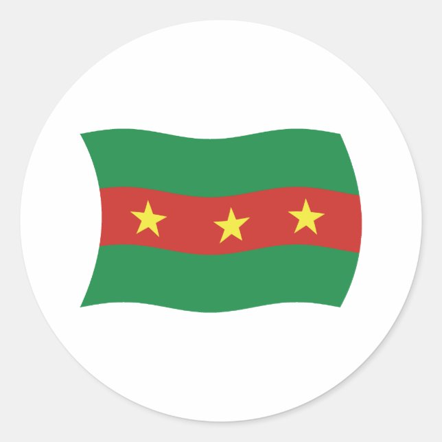 Calcomanía de la bandera del pueblo Ewe (Anverso)