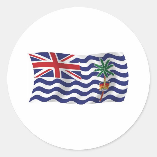Calcomanía de la bandera del Territorio Británico  (Anverso)