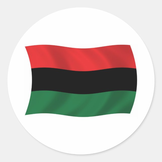 Calcomanía de la bandera panafricana (UNIA) (Anverso)