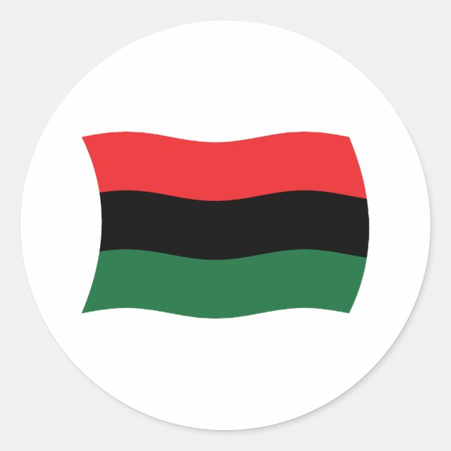 Calcomanía de la bandera panafricana (UNIA) (Anverso)