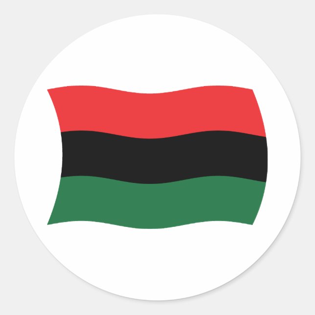 Calcomanía de la bandera panafricana (UNIA) (Anverso)