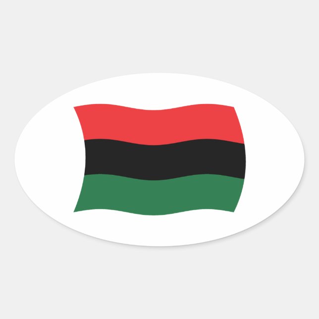 Calcomanía de la bandera panafricana (UNIA) (Anverso)