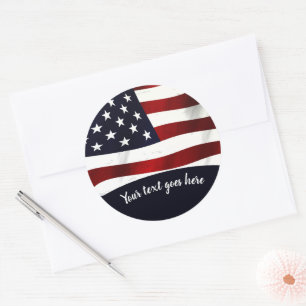 CALCOMANÍA DE LA BANDERA PERSONALIZABLE DE LOS EST