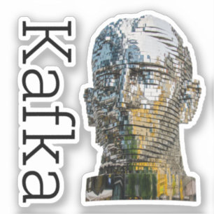 Calcomanía de la cabeza de Kafka