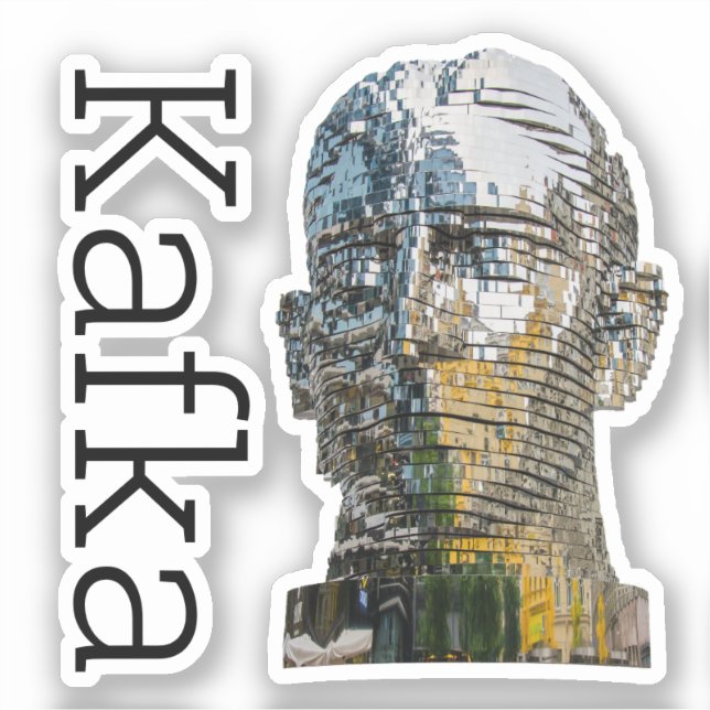 Calcomanía de la cabeza de Kafka (Anverso)