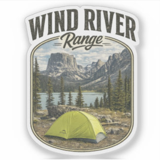 Calcomanía de la Cordillera Wind River