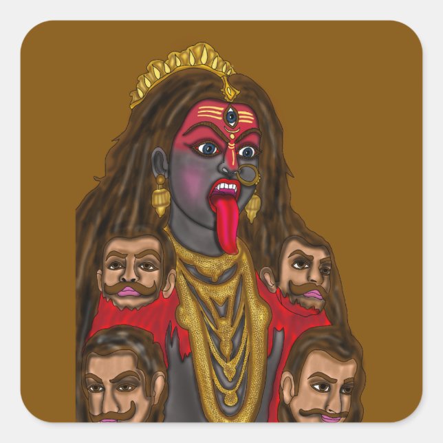 Calcomanía de la diosa Kali (Anverso)