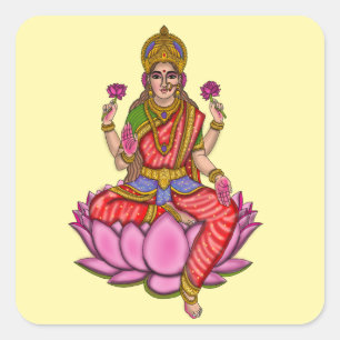 Calcomanía de la Diosa Lakshmi