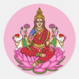 Calcomanía de la Diosa Lakshmi