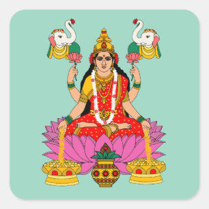 Calcomanía de la Diosa Lakshmi