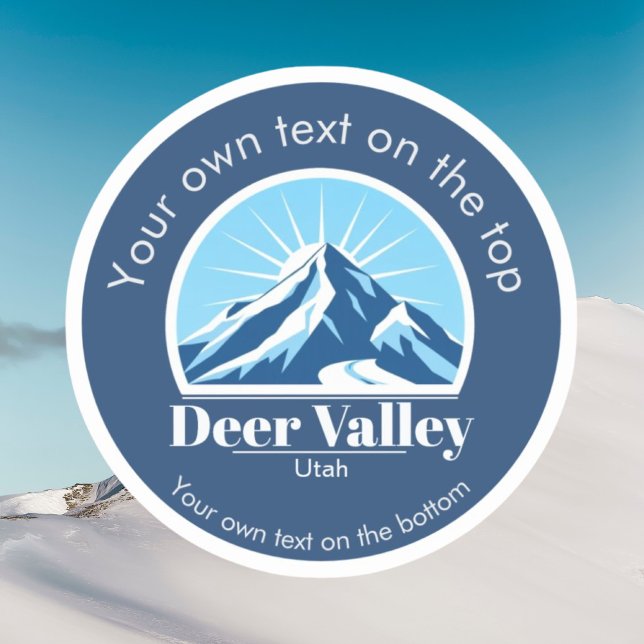 Calcomanía de la zona de esquí Deer Valley Utah (Subido por el creador)