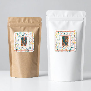 Calcomanía de logotipo personalizado con motas col