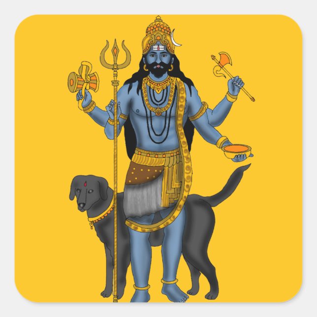 Calcomanía de Lord Bhairava (Anverso)