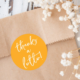 Calcomanía de lotería Gracias Amarillo Favor