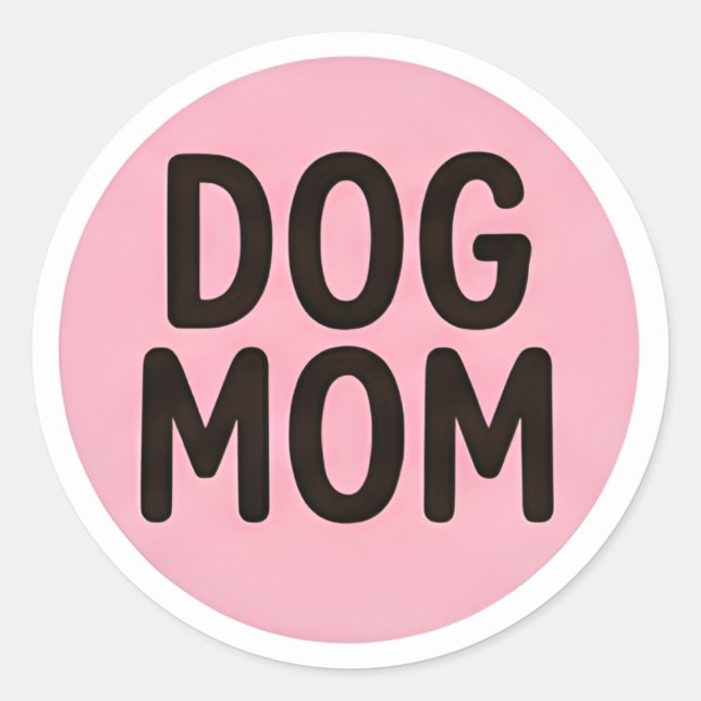 Calcomanía de Mamá Perro – Adhesivo para Amantes d (Anverso)