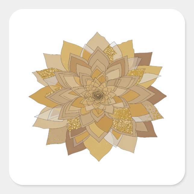 Calcomanía de manualidades con estampado floral do (Anverso)