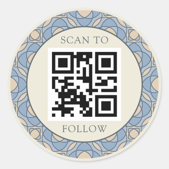 Calcomanía de marca profesional Mosaico Elegante (Anverso)