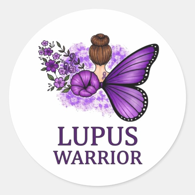 Calcomanía de Mariposa Guerrera de Lupus | Concien (Anverso)