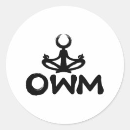 Calcomanía de Meditación de Mantra de una Palabra