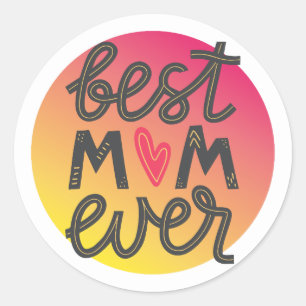 Calcomanía de Minimal Mom mejor mamá del mundo