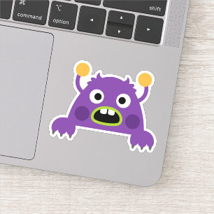 Calcomanía de monstruo de dibujos animados para ni