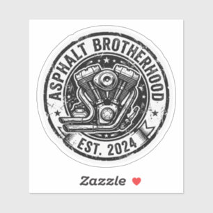 Calcomanía de motor vintage de Asphalt Brotherhood