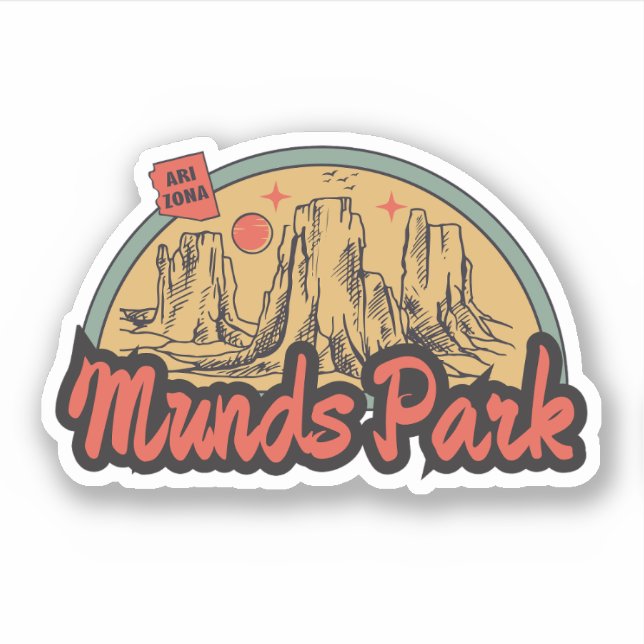 Calcomanía de Munds Park, Arizona (Anverso)