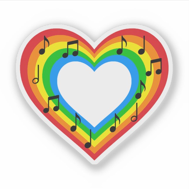 Calcomanía de Música es Amor (Anverso)