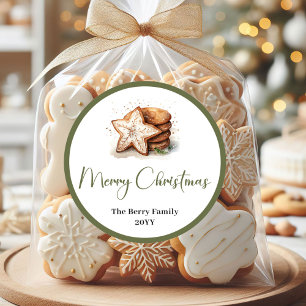 Calcomanía de Navidad con nombre personalizado ate
