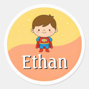 Calcomanía de nombre de niños personalizable – Sup