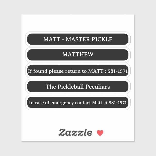 Calcomanía de nombre personalizado para el borde d (Hoja)