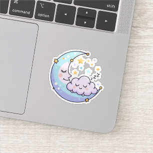 Calcomanía de Nube Lunar Durmiente Kawaii Celestia