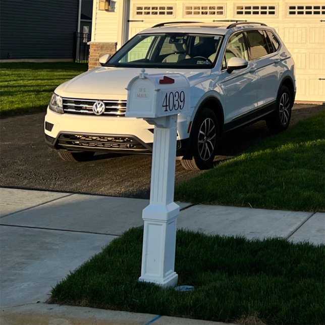 Calcomanía de números de dirección de buzón, númer (Mailbox Decal sticker | mailbox decal numbers )