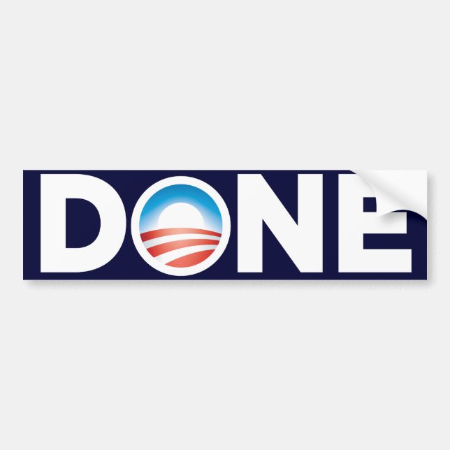 Calcomanía de Obama Hecho (Frente)