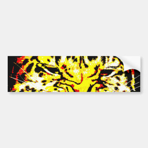 Calcomanía de ojos de leopardo en primer plano