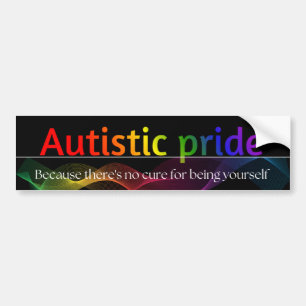 Calcomanía de Orgullo Autista 3"x11"