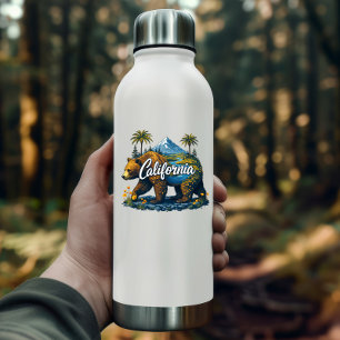 Calcomanía de oso de la naturaleza de California  