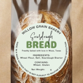 Calcomanía de pan de masa madre Law Sourdough Brea