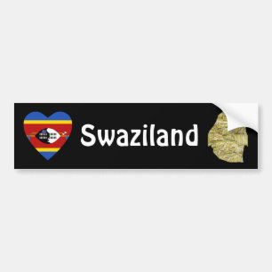Calcomanía de Parachoques con Bandera de Eswatini