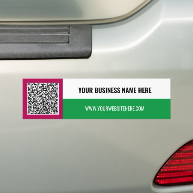 Calcomanía de parachoques con texto personalizado  (en coche)