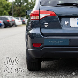 Calcomanía de parachoques de coche con título de t
