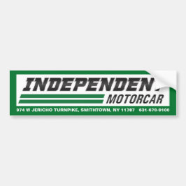 Calcomanía de parachoques de Independent Motorcar