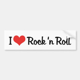 Calcomanía de parachoques I Love Rock 'n Roll