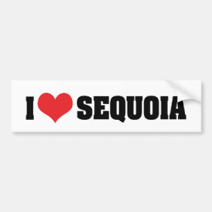 Calcomanía de parachoques Me encanta Sequoia
